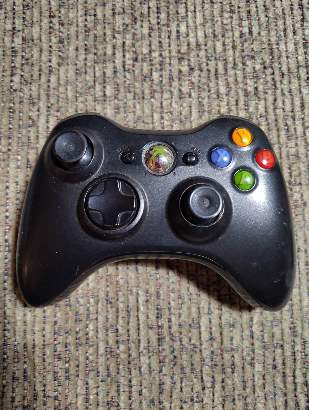 🟩 Xbox 360 Wireless Controller – Original Black Edition 🎮⚡✨ Tested!